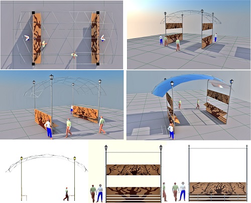 Vernisage stand design details