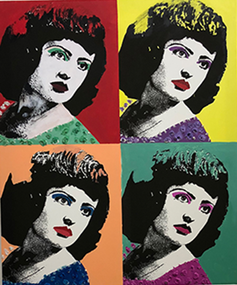 My Mom Pop Art portrait